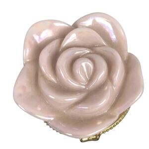 Vintage Mary Kay Rose Glaze Trinket Pink Box